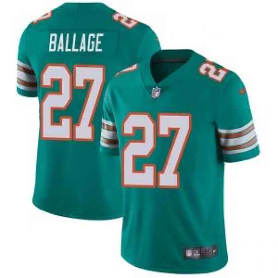 Kalen Ballage Miami Dolphins men Limited Alternate Vapor Untouchable Nike Jersey Aqua